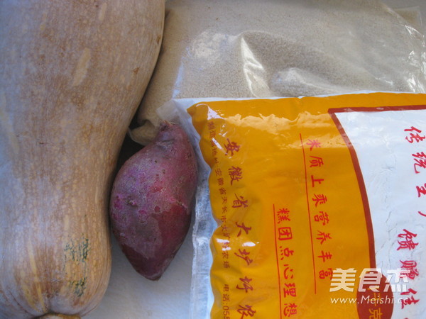 Pumpkin Purple Sweet Potato Round recipe