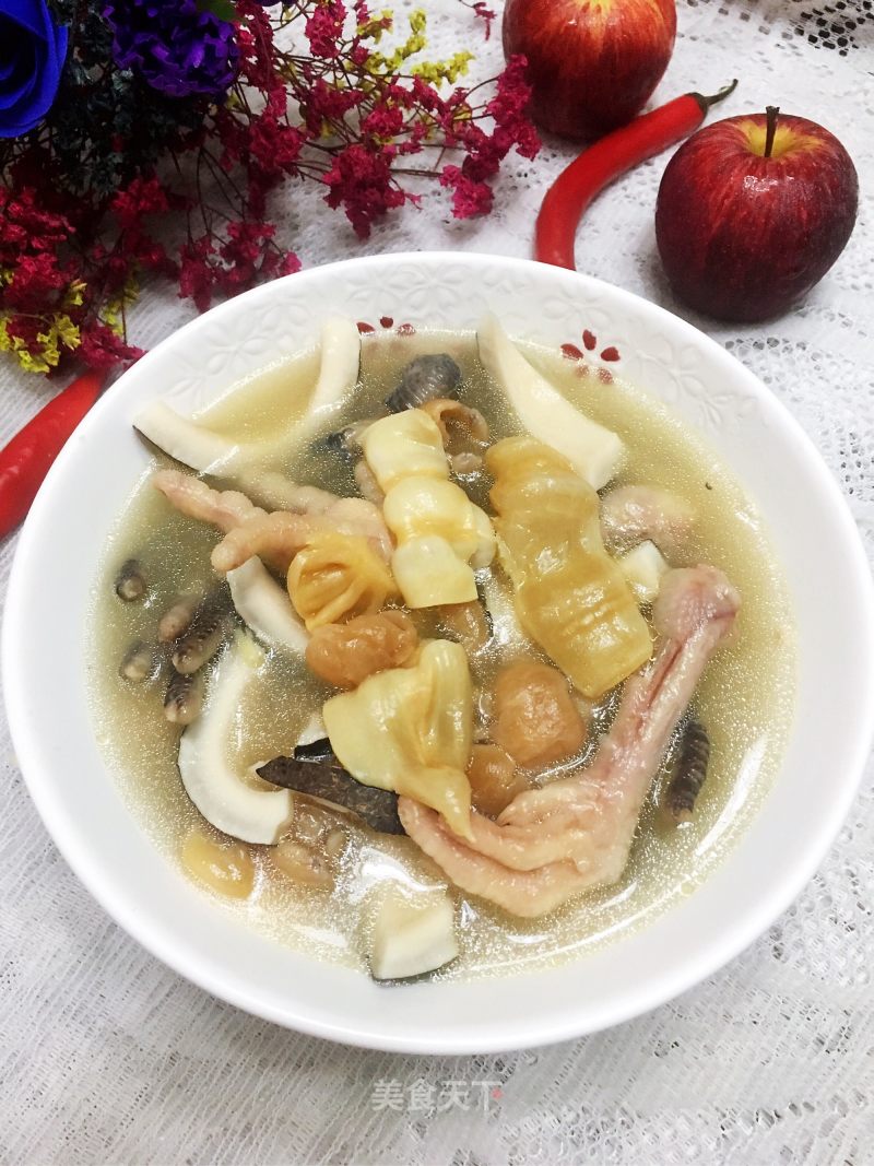 Braised Chicken Feet with Coconut Flower recipe