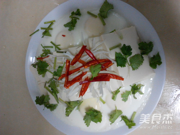 Tofu Steamed Egg recipe