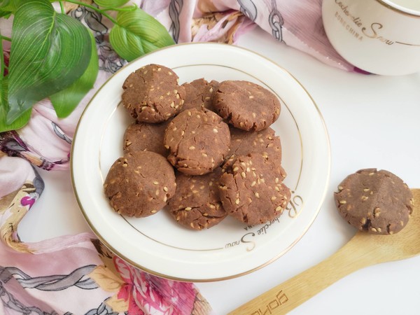 Cocoa Sesame Cookies recipe