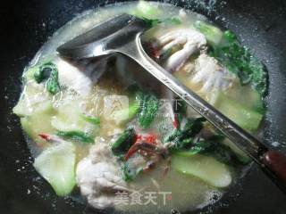Boiled Vermicelli with Green Vegetables and Crab recipe