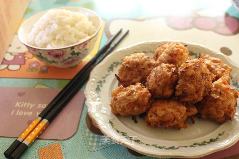 Vegetarian Fried Carrot Meatballs recipe