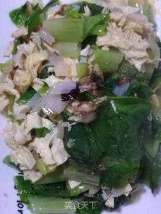 Lettuce Leaves Burnt Bean Curd recipe