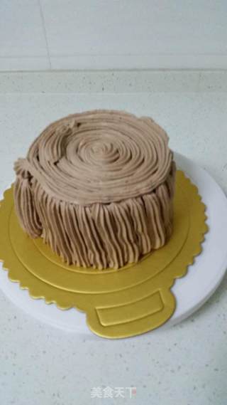 Chocolate Swirl Stump Cake-winning Works of The 2nd Lezhong Baking Competition recipe