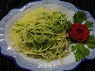 Love Home-cooked Stir-fry ------ Green Pepper and Potato Shreds recipe