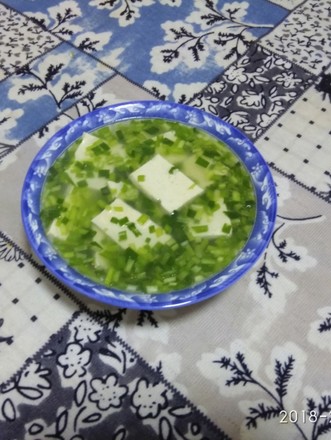 Leek Tofu Soup