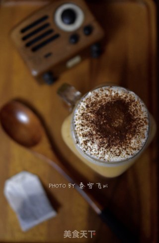 Taro Ball Caramel Milk Tea with Cheese Milk Cover recipe