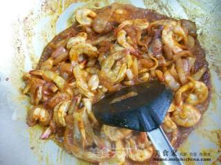 Home Cooking @@简版~~ Spicy Curry Shrimp recipe