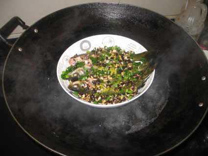 Steamed Yellow Bone Fish in Black Bean Sauce recipe