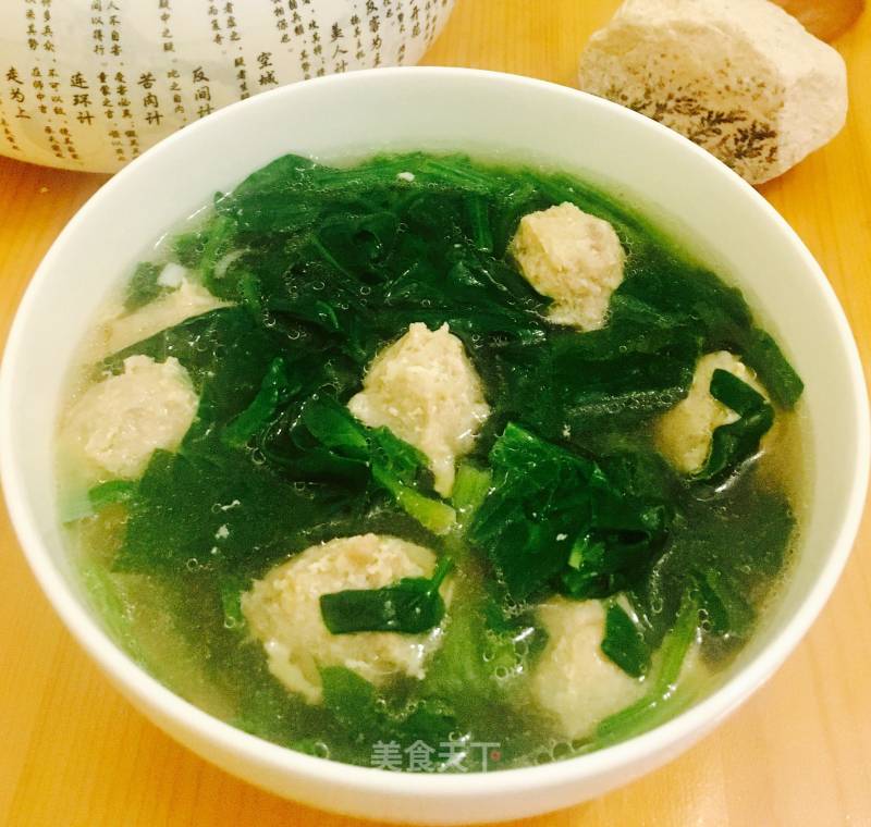 Spinach Meatball Soup recipe