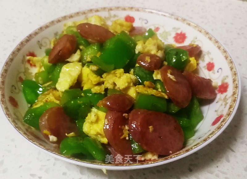 Sausage Stir-fried Bell Peppers recipe