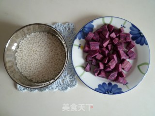 Purple Sweet Potato Tremella Sago Soup recipe