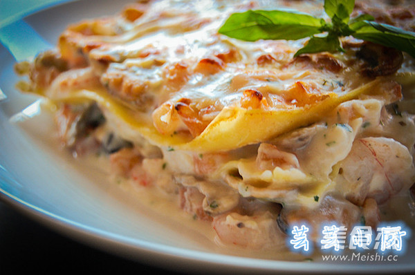 Italian Seafood Lasagna recipe