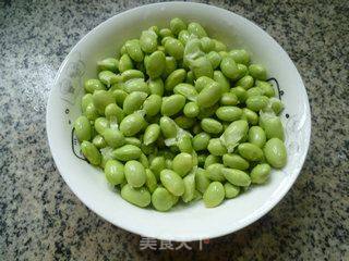 Drunk Bran Mixed with Edamame recipe