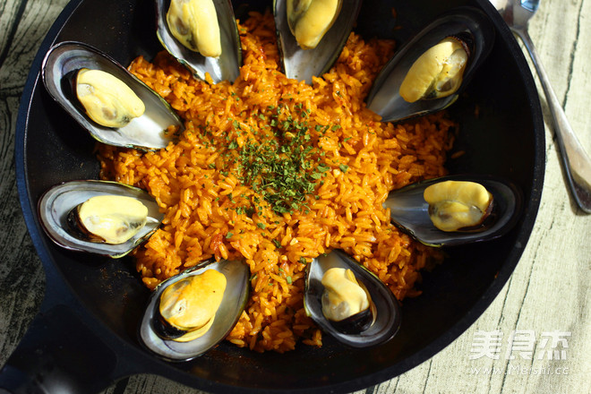 Spicy Mussel King Risotto recipe