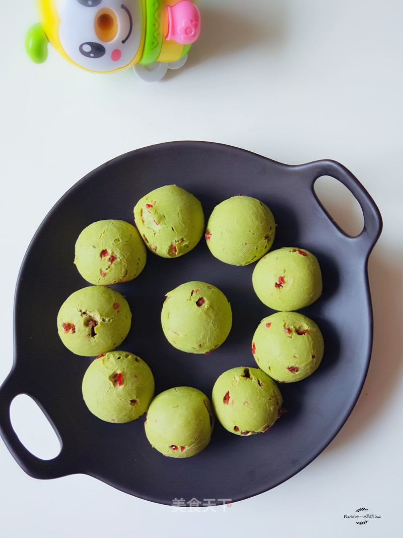 Matcha Cranberry Mochi Bread recipe