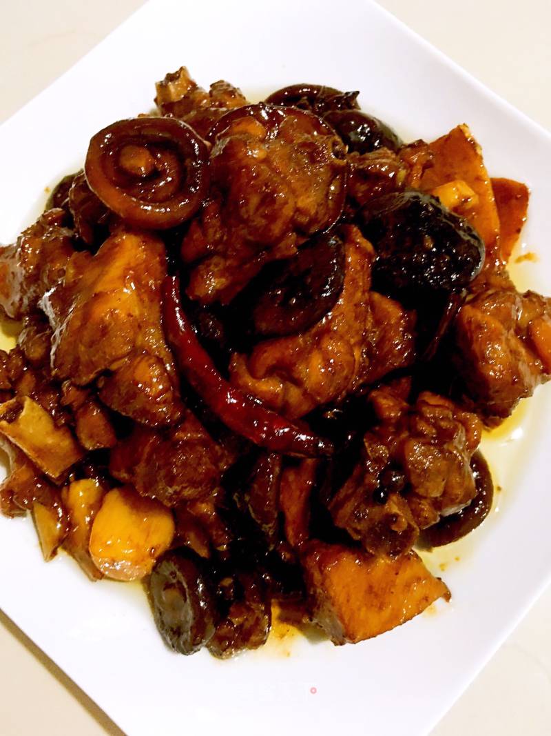 Braised Duck with Mushrooms recipe