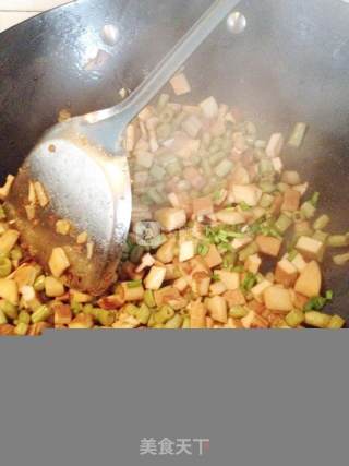 Fried Dried Bean Curd with Capers recipe
