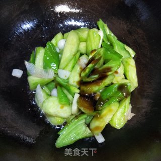 Vegetarian Fried Cucumber recipe