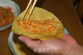 Potato Carrot Lotus Leaf Roll recipe