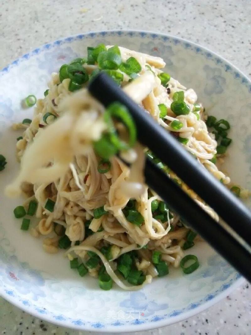 Enoki Mushrooms with Shallot Oil recipe