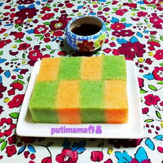 Creative Two-color Vegetable Puree Skin Jelly recipe