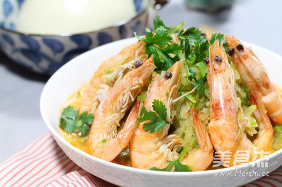 Shredded Radish Stewed Shrimp recipe