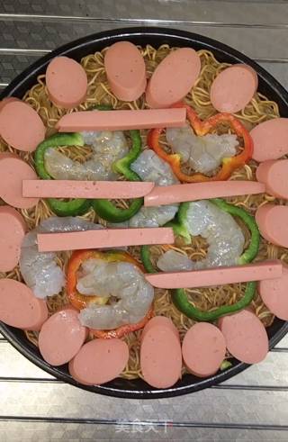 Instant Noodle Pizza recipe