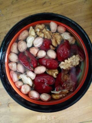 Peach Peach Red Date Peanut Red Bean Soy Milk recipe