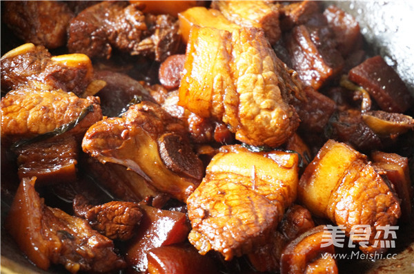 Pork with Dried Vegetables and Plum recipe