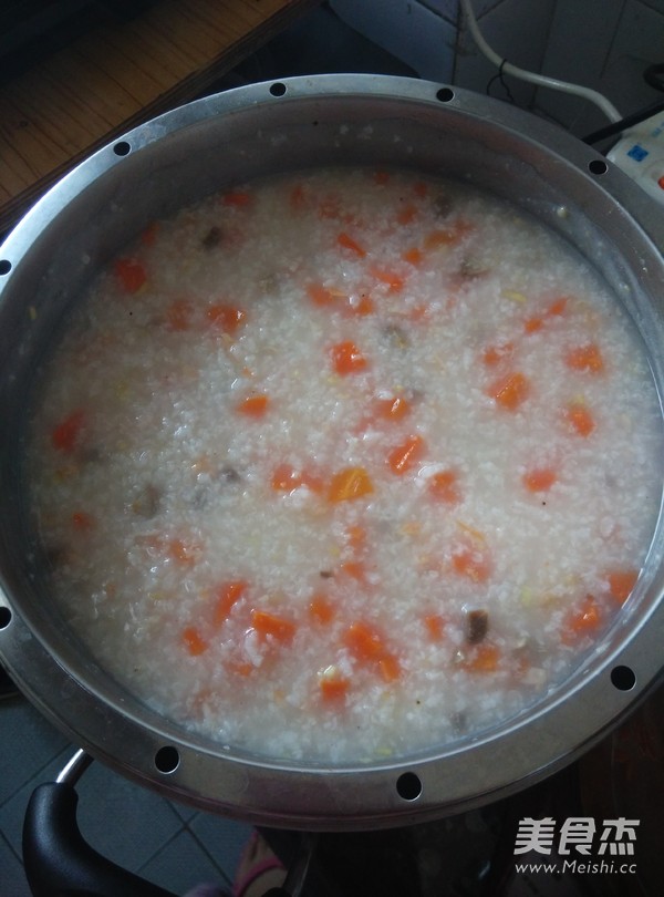 Sea Cucumber and Carrot Porridge recipe