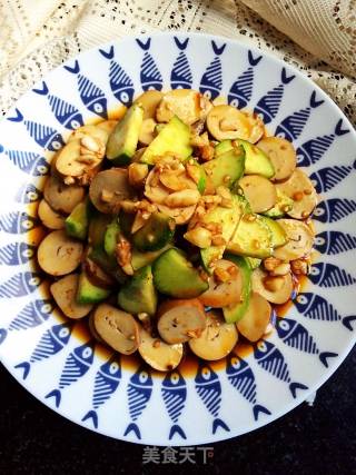 Cucumber Mixed with Dried Bean Curd recipe