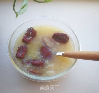 Two Rice Porridge with Jujube and Rock Sugar recipe