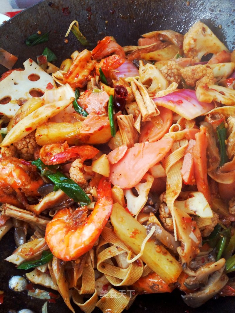 Spicy Shrimp Fragrant Pot recipe