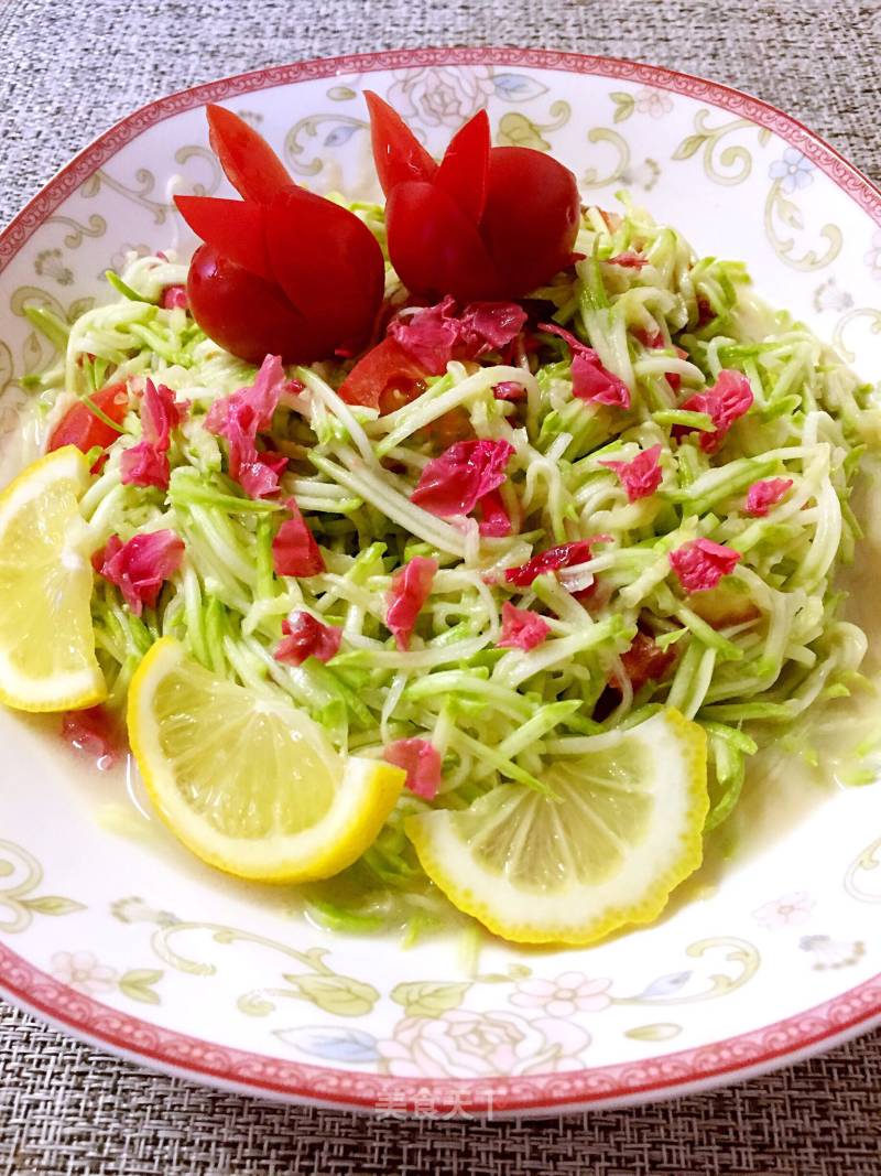 Delicious to Crying Rose Zucchini Shreds recipe