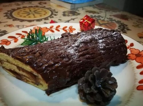 Christmas Perfect Match-wood Cake, Chocolate-controlled Favorite recipe