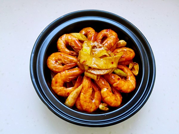 Spicy Griddle Shrimp (alcohol Pot Version) recipe