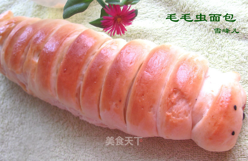 Caterpillar Bread with Mulberry Sauce recipe