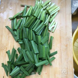 Fried Razor Clam with Leek recipe