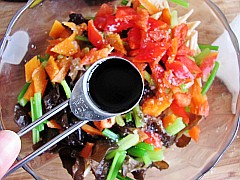 Five-color Yuba with Ginger Juice recipe