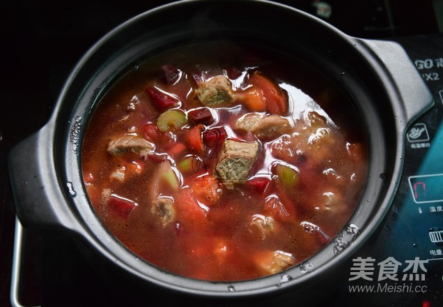 Beetroot Beef Brisket Fruit and Vegetable Soup recipe