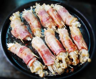 Sizzling Bacon and Enoki Mushroom Roll recipe