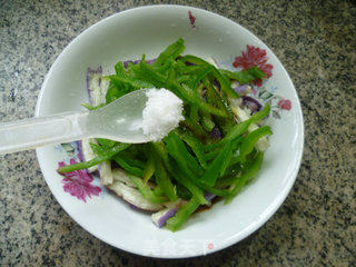 Eggplant with Green Pepper recipe