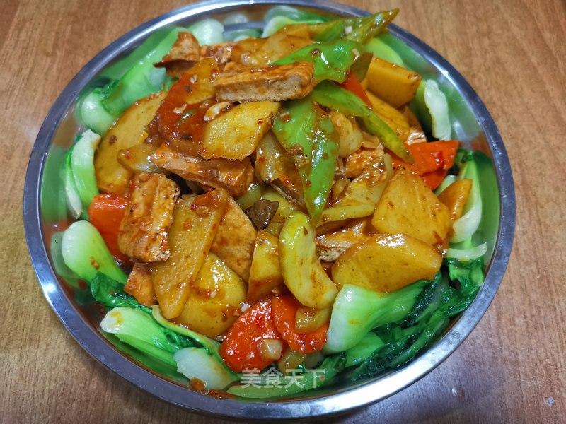 Stir-fried Vegetables with Fish Flavored Potato Chips