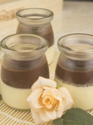 Two-color Cocoa Pudding recipe