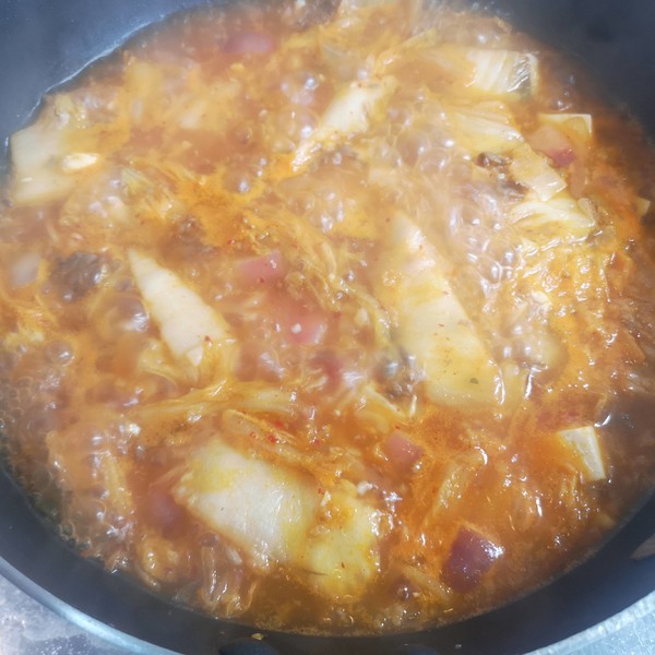 Korean Kimchi Tofu Soup recipe