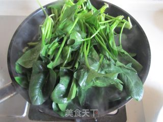 Spinach and Egg Mixed Vermicelli recipe