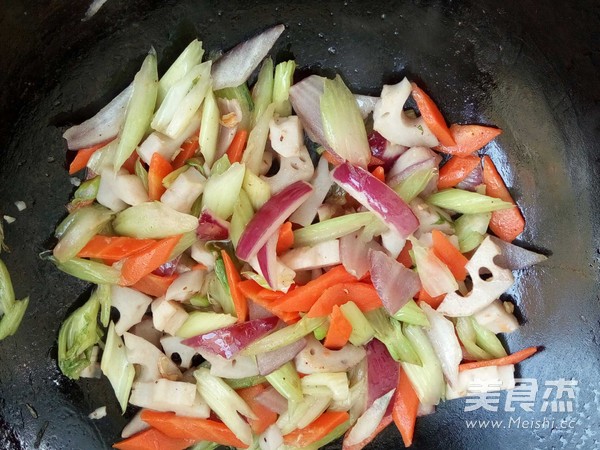Vegetarian Stir-fried Mixed Vegetables recipe