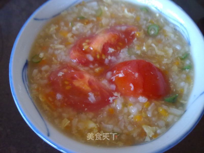 Tomato Carrot Egg Congee recipe