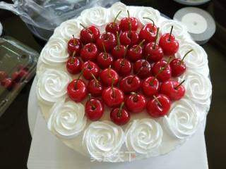 #四session Baking Contest and It's Love to Eat Festival# Cherry Butter Birthday Cake recipe